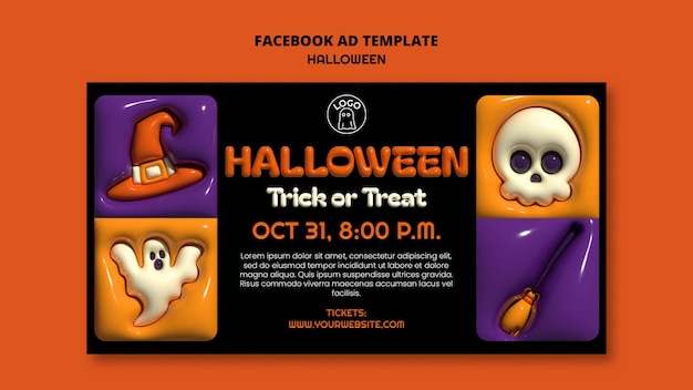 Halloween template design