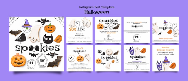 Halloween template design