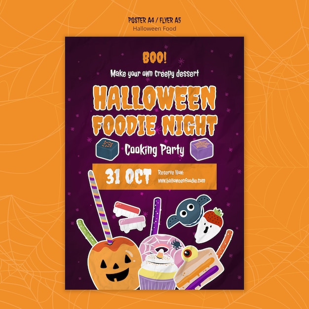 Halloween template design