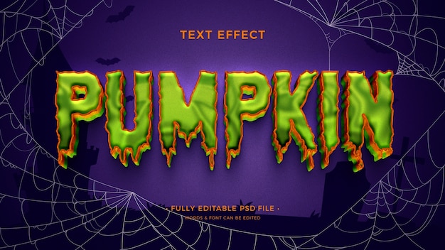 PSD halloween text effect