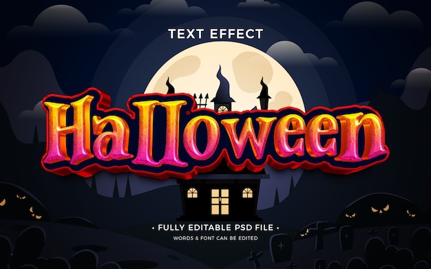 PSD halloween  text effect