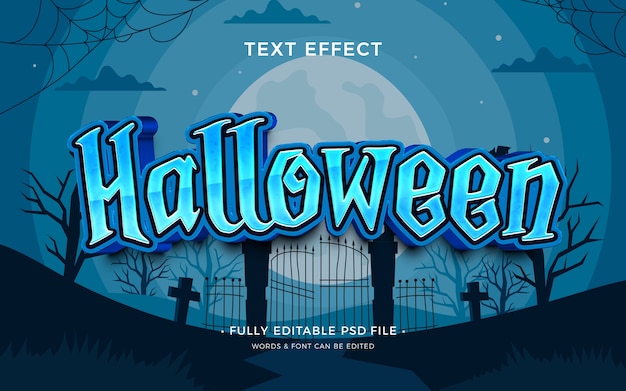 PSD halloween  text effect