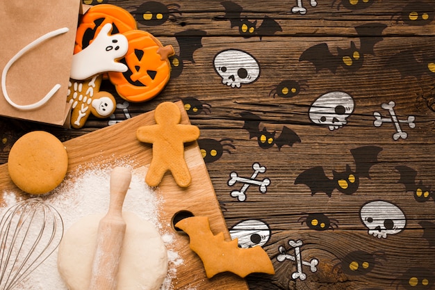 PSD halloween treats baking process