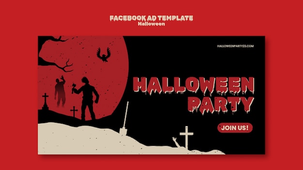 Halloween viering facebook sjabloon