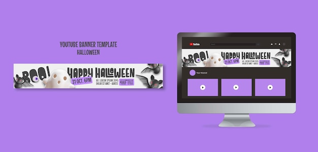 Halloween viering youtube banner