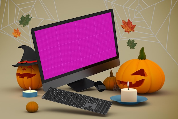 Halloween Website mockup