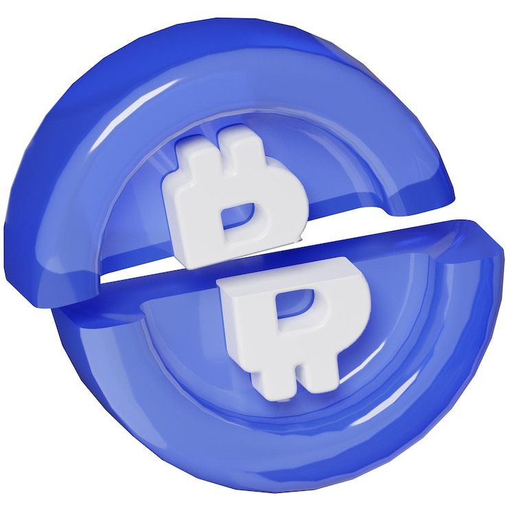 PSD halving crypto digital currency 3d