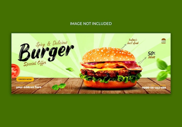 hamburger facebook cover post ontwerp.