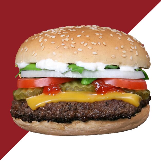 Hamburger icoon hamburger png smakelijke hamburger banner drijvende hamburger icoon