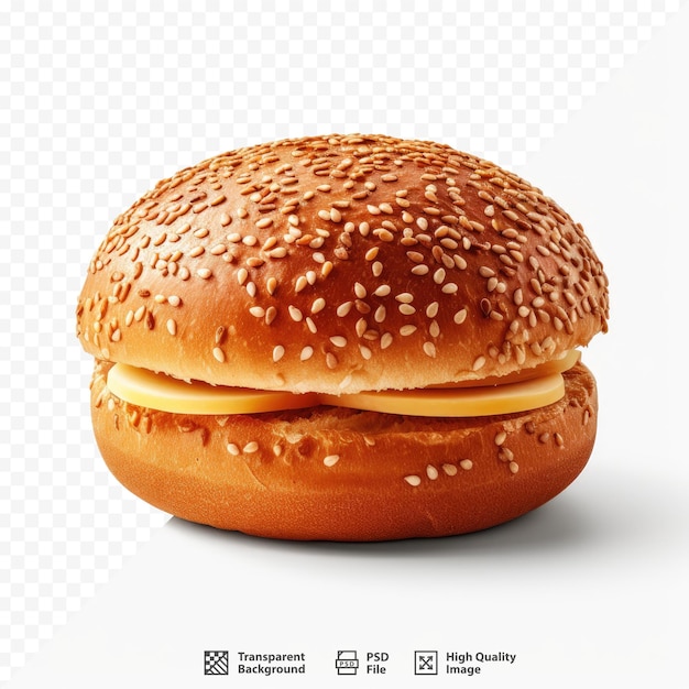 PSD un hamburger con sopra un cheeseburger.