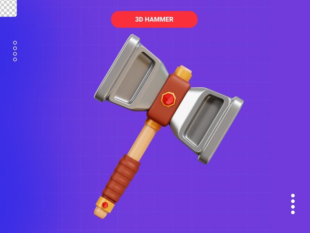 Hammer 3d icon