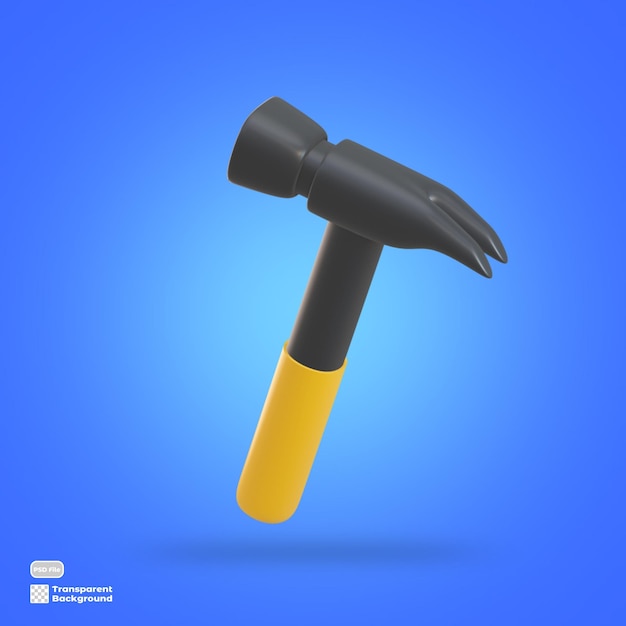 PSD hammer 3d render