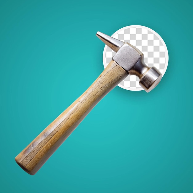 PSD hammer isolated on transparent background