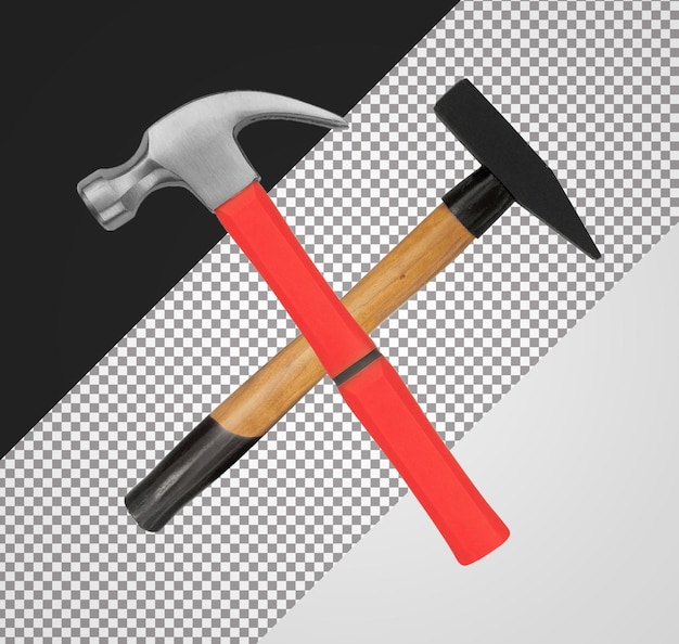 hammers isolated on white background