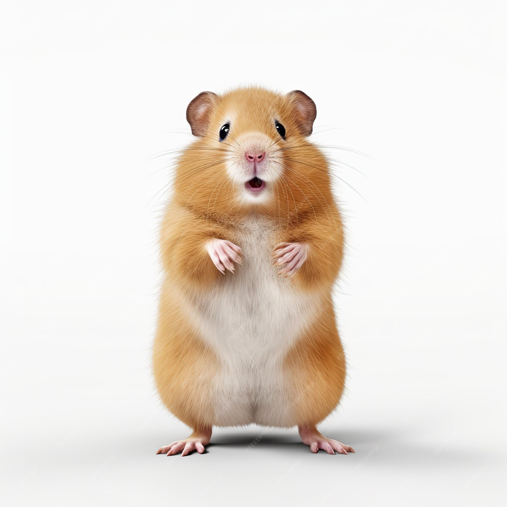 Premium AI Image  A hamster with long whiskers is standing on a