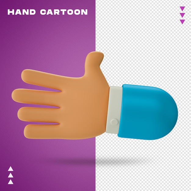 PSD hand cartoon