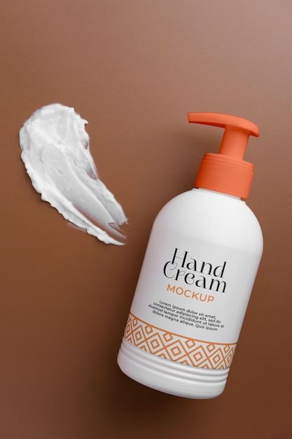 PSD hand cream packaging mockup