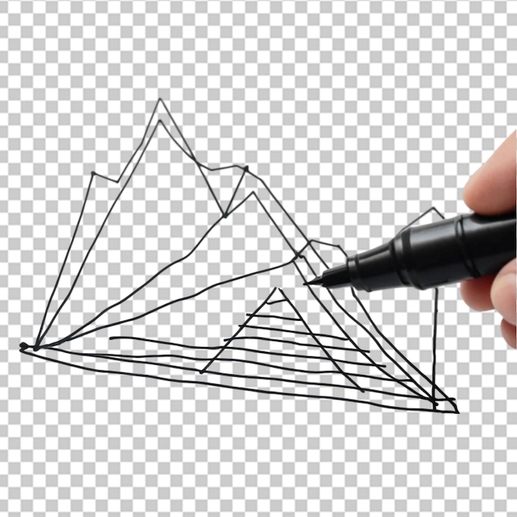 PSD hand drawing graph