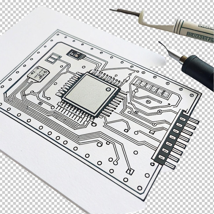 PSD a hand drawn 3d photo