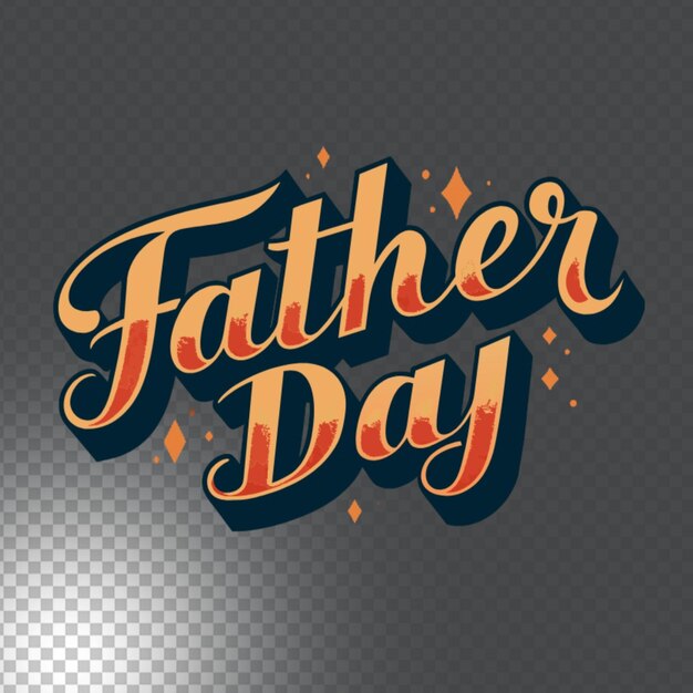 PSD hand drawn flat father39 day lettering for t shirt design