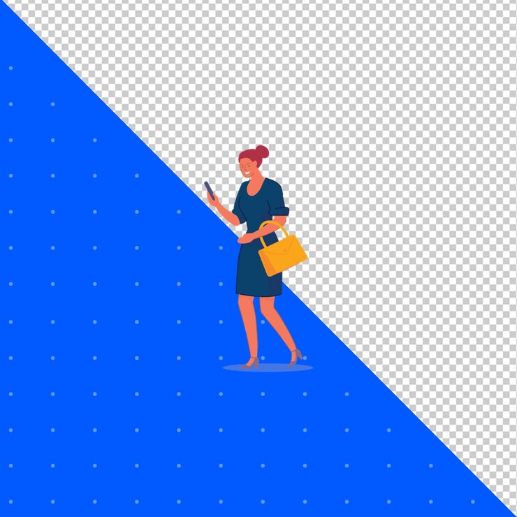 PSD hand drawn illustration flat vector of human for profile avatars and projects png transparent bg