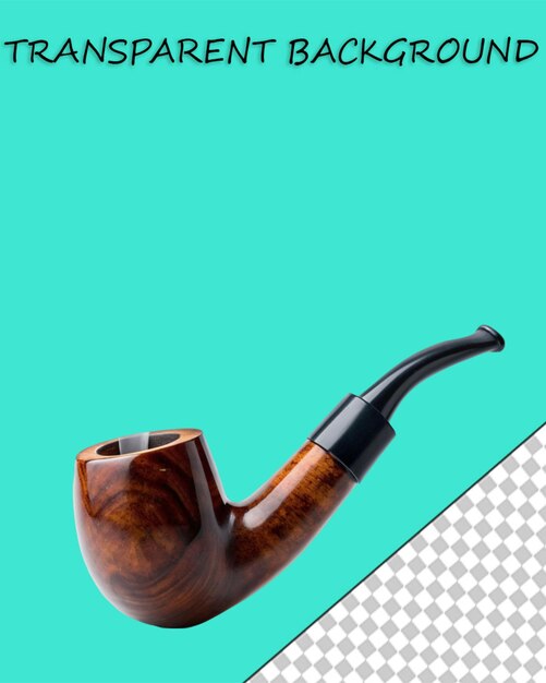 PSD hand drawn sketch of smoking pipe in black