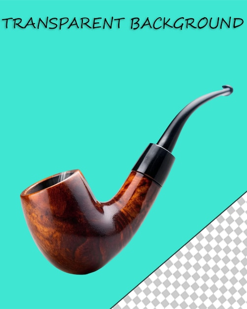 Hand drawn sketch of smoking pipe in black