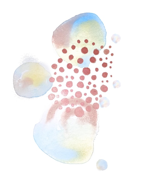 Hand drawn watercolour abstract pattern