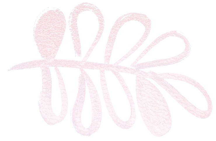 PSD hand drawn watercolour botanical pattern