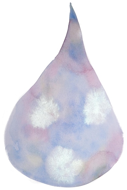 手描いた水彩画の形状のパターン