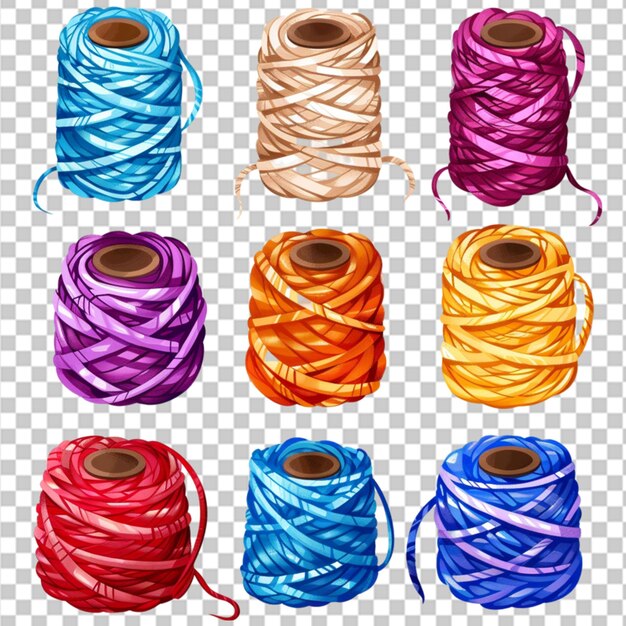 PSD 手で描いた編み物の糸