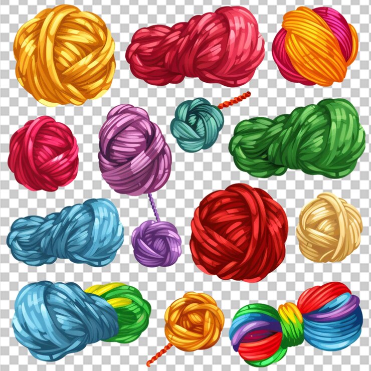 PSD hand drawn yarn for knitting