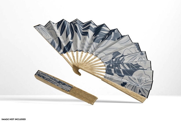 PSD hand fan mockup