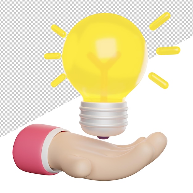 hand giving idea