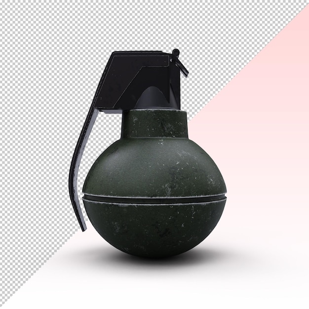 PSD hand grenade isolated