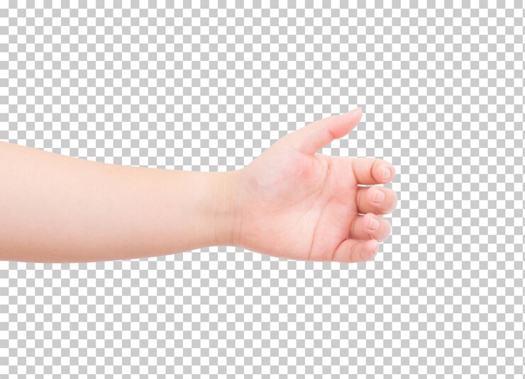 PSD hand isolated