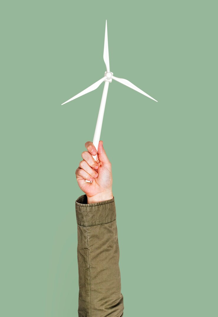 PSD hand met windmolen