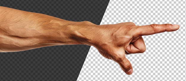 PSD a hand pointing to the right stock png