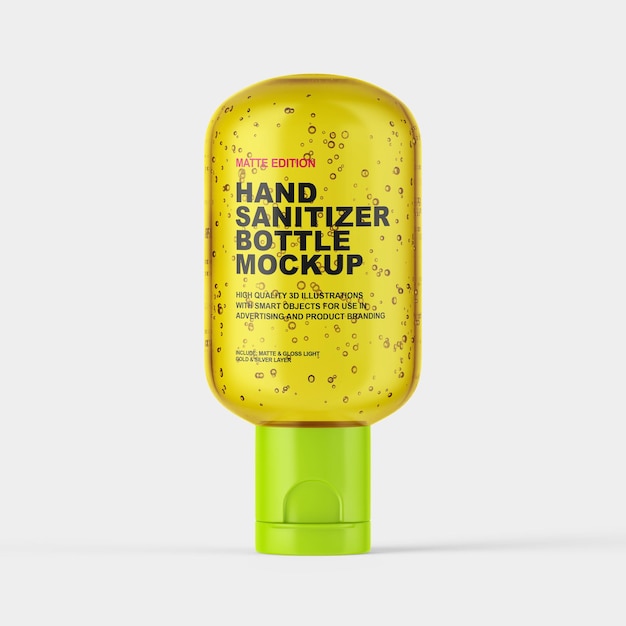 PSD hand sanitizer bottle mockup 2