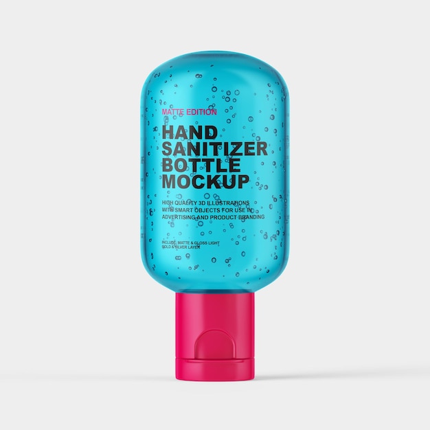 PSD hand sanitizer bottle mockup 4