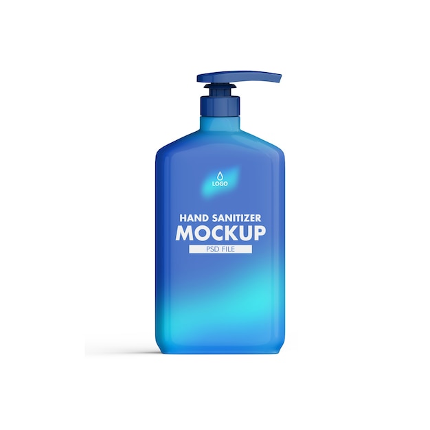 Hand sanitizer bottle mockup geïsoleerd