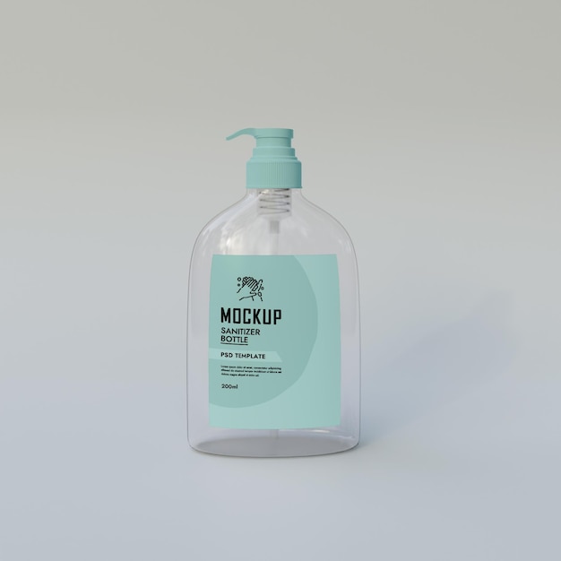 Hand sanitizer bottle mockup psd premium