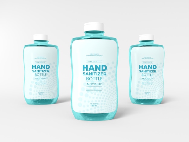 PSD hand sanitizer bottle mockup