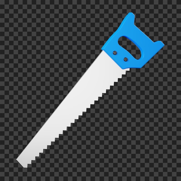 PSD hand saw 3d icon