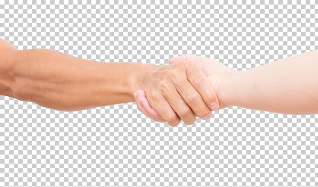 PSD hand shaking isolated