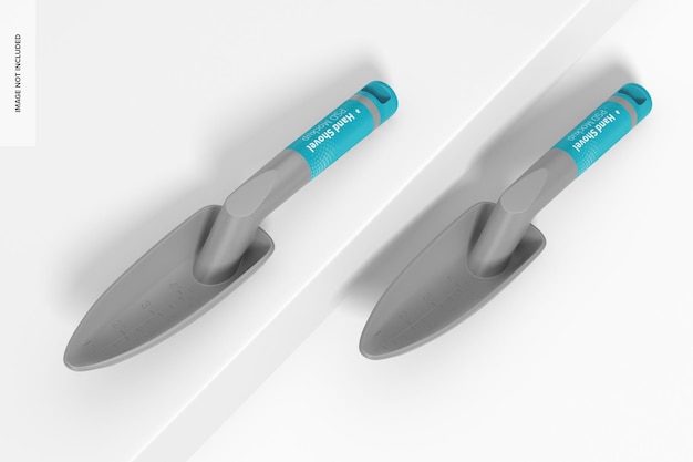 PSD hand shovels mockup