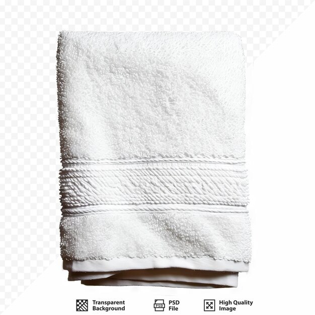 PSD hand towel isolated on white isolated background