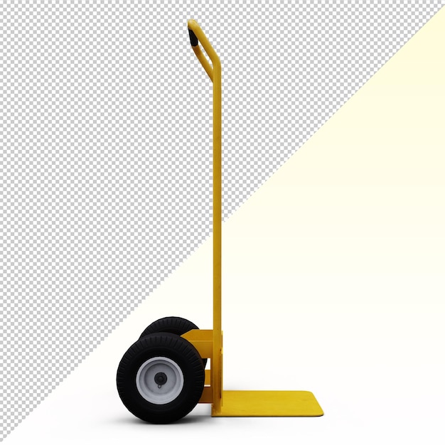 PSD hand truck cart isolated