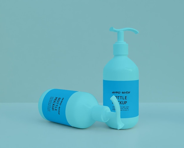 Hand wash bottle mockuo