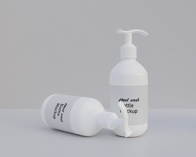 PSD hand wash bottle mockup